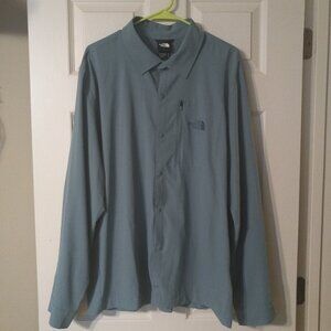 The North Face Goblin Blue First Trail Men's Casual Button up shirt Size…